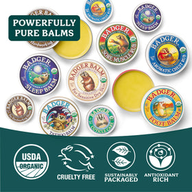 Close-up of Badger Healing Balm texture