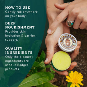 Close-up of Badger Healing Balm texture