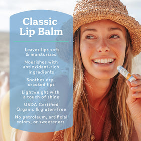 Close-up of Badger Highland Mint Lip Balm