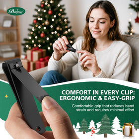Close-up of Baluca toenail clippers sharp blade