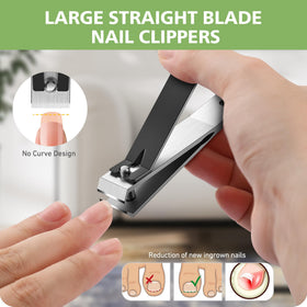 Close-up of Baluca toenail clippers sharp blades and wide jaw