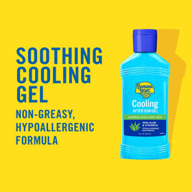 Close-up of Banana Boat Cooling After Sun Aloe Vera Gel texture