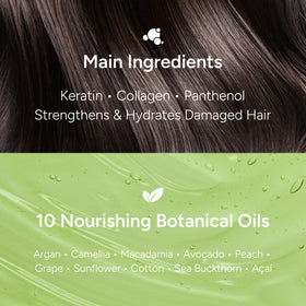 Close-up of BANANAL Hair Serum texture on hand