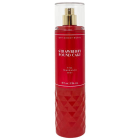 Close-up of Bath & Body Works Strawberry Pound Cake fine fragrance mist