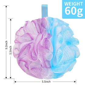 Close-up of BCKENEY soft mesh loofah sponge texture