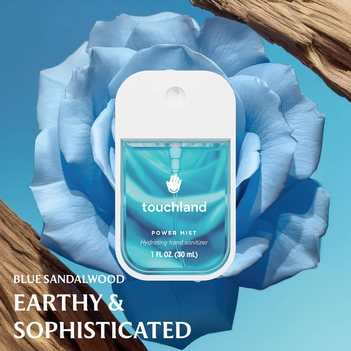 Close-up of Beach Coco hand sanitiser mist from Touchland set