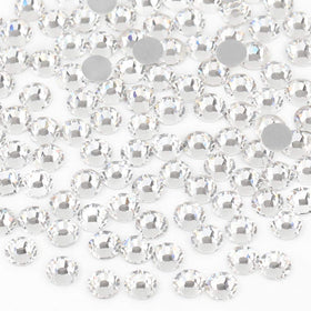 Close-up of BEADSLAND Flat Back Rhinestones showing size and sparkle