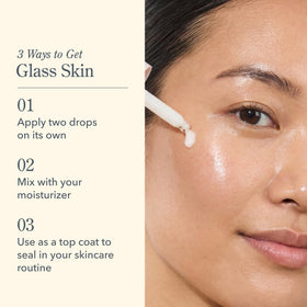 Close-up of Beekman 1802 Oh! Mega Milky Facial Oil Serum texture