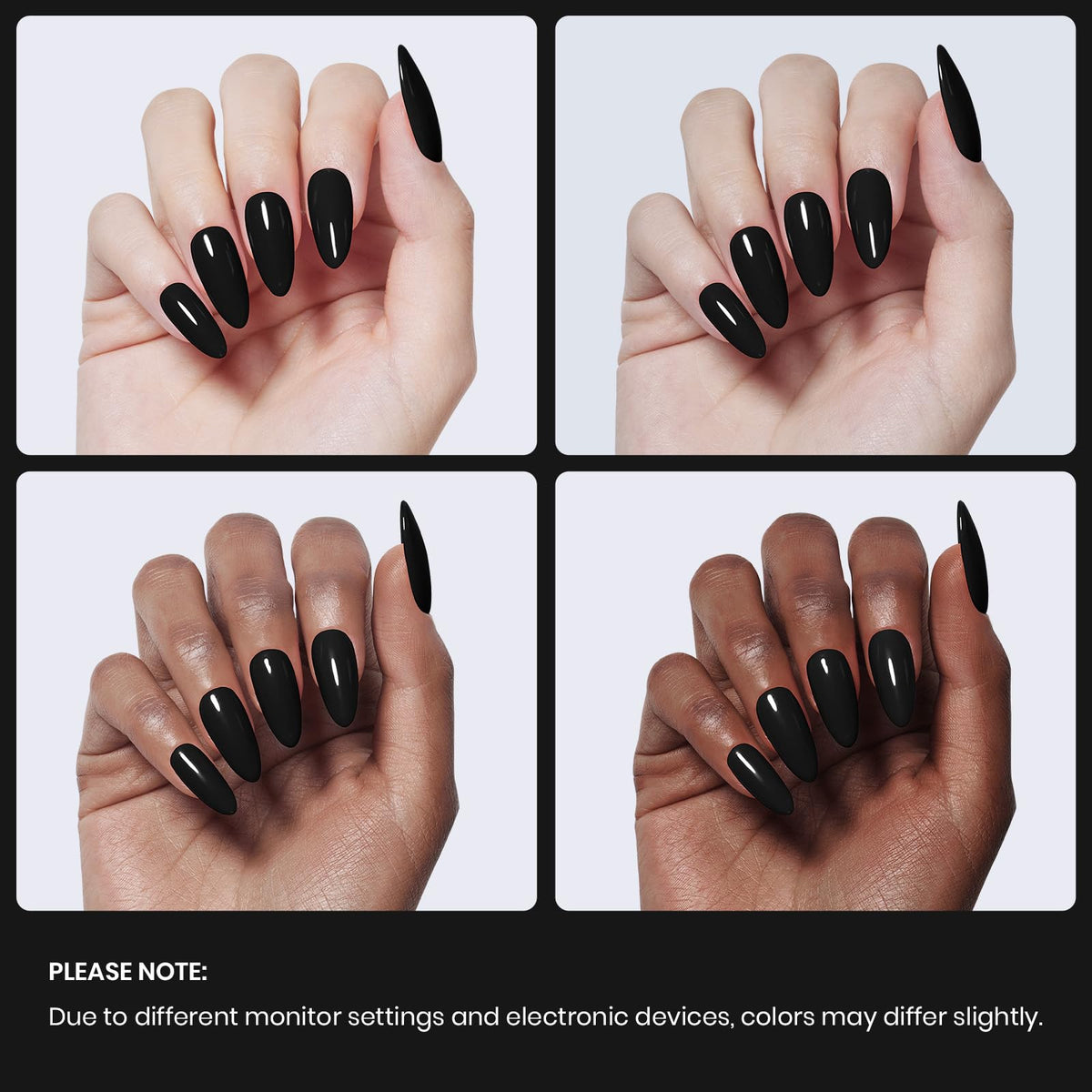 Close-up of Beetles Black Gel Polish bottle