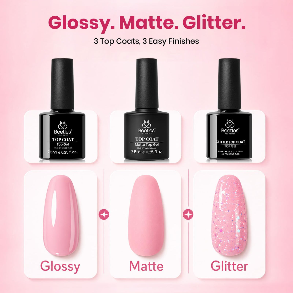 Close-up of beetles Gel Nail Polish colors