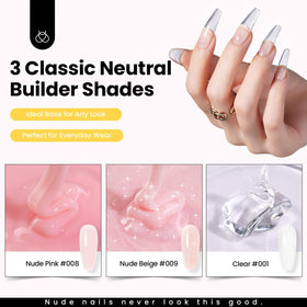 close-up of beetles Gel Polish long square half cover nail tips