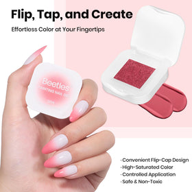 close-up of beetles Gel Polish ombre nail sponge