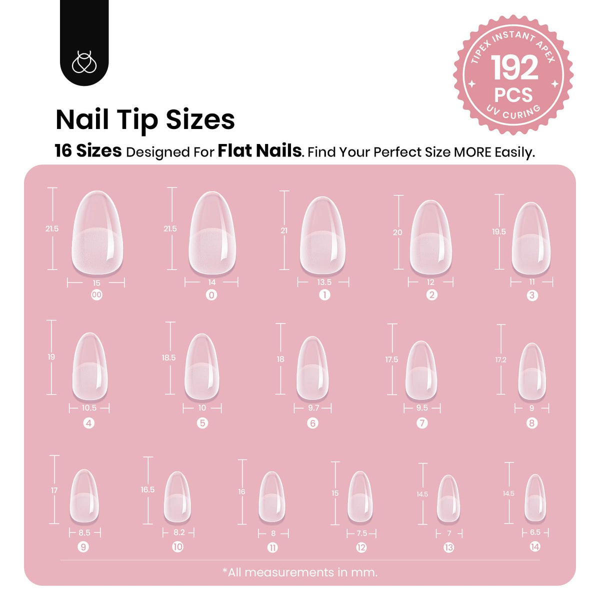 close-up of beetles Tipex Instant Apex Nail Tips with structured design