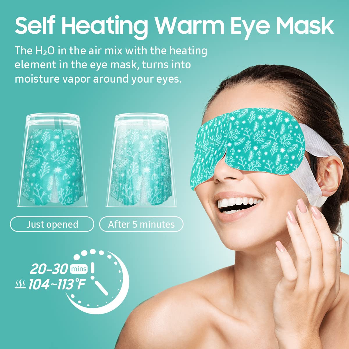 Close-up of BeHoomi Steam Eye Mask texture