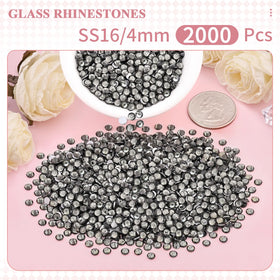 Close-up of BELLEBOOST Black Diamond rhinestones showing sparkle