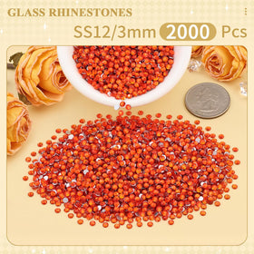 Close-up of BELLEBOOST glass rhinestones showing vibrant colours