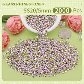 Close-up of BELLEBOOST rhinestones showing vibrant colours