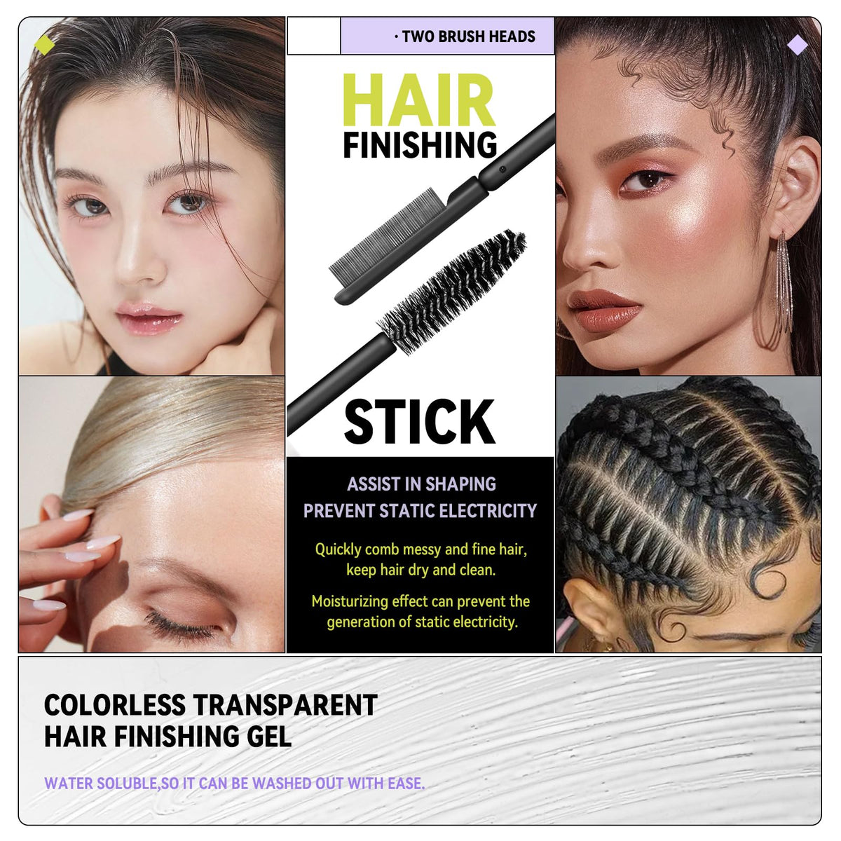 Close-up of BestLand Hair Serum Wand brush head