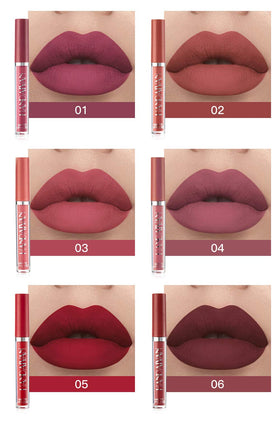 Close-up of BestLand Matte Liquid Lipstick shades