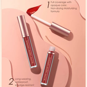 Close-up of BestLand Matte Liquid Lipstick shades