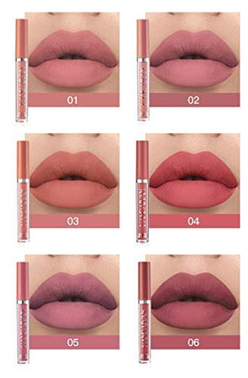 Close-up of BestLand Matte Liquid Lipstick showing texture and colour