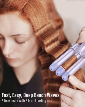 Close-up of BESTOPE PRO Curling Wand barrels