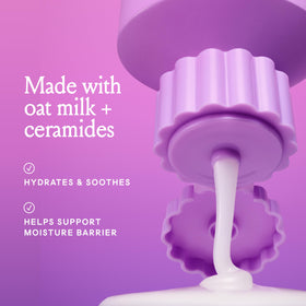 Close-up of Billie Soothe Body Wash Lavender Milk texture