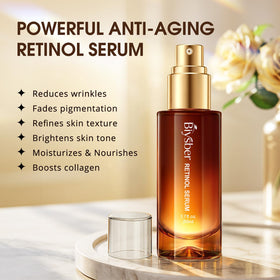 Close-up of BIYSBER Retinol Collagen Serum pump