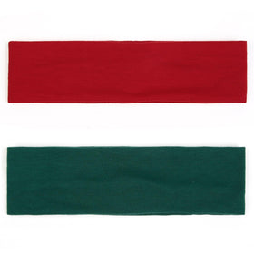 Close-up of black TERSE Christmas headband on a model