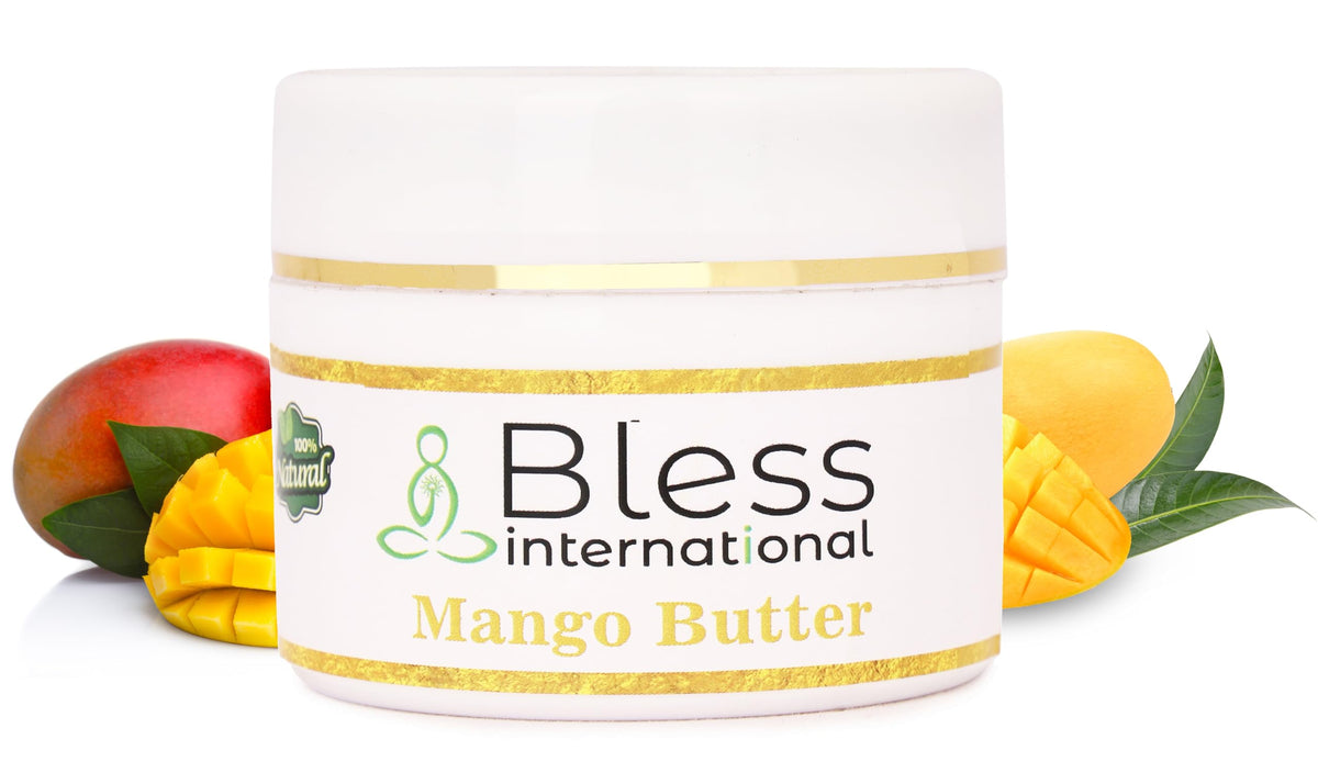 Close-up of Bless International Raw Mango Butter texture