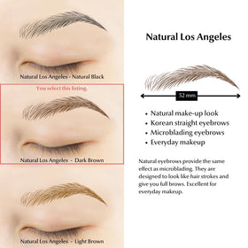Close-up of Bliss and Beyond USA Waterproof Eyebrow Tattoo Stickers
