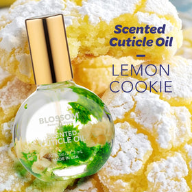 Close-up of Blossom Cuticle Oil with floral infusion