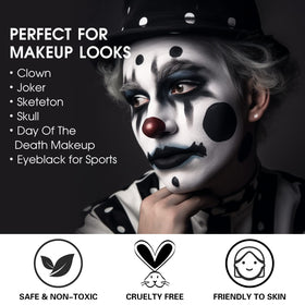 Close-up of BOBISUKA white face paint stick