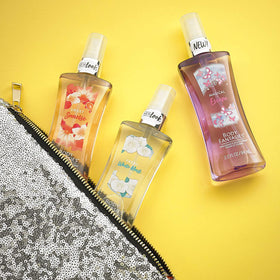 Close-up of Body Fantasies Sweet Sunrise Fantasy Body Spray nozzle