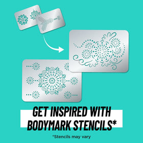 Close-up of BODYMARK Temporary Tattoo Marker brown colour