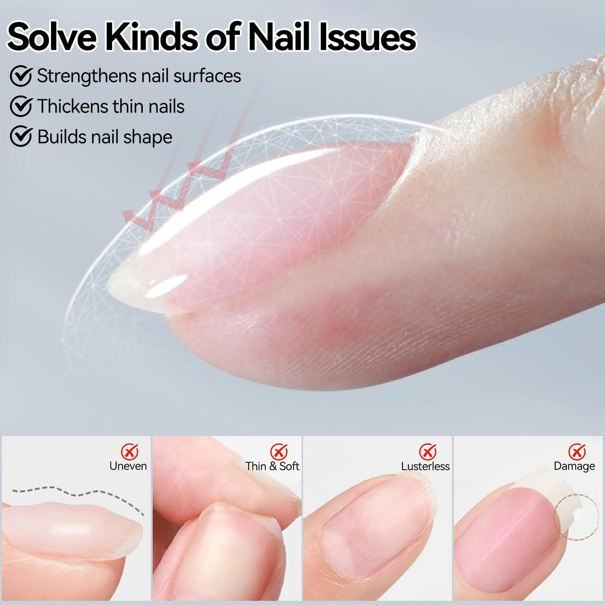 Close-up of Born Pretty Builder Gel texture