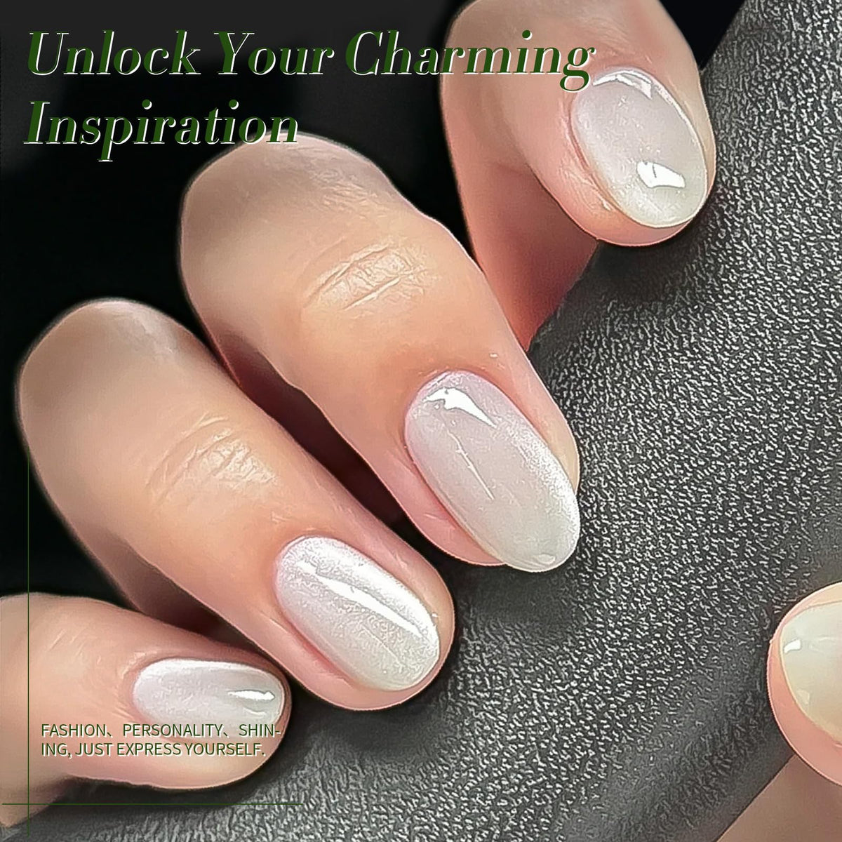 Close-up of Born Pretty Cat Magnetic Eye Gel Nail Polish with magnet