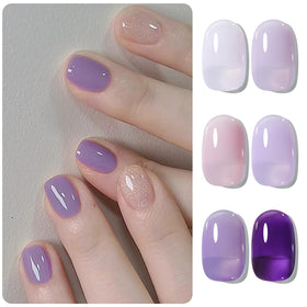 Close-up of Born Pretty Lavender Violet Gel Nail Polish
