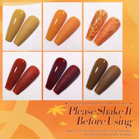Close-up of Born Pretty Maple Caramel Gel Nail Polish bottle