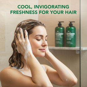 Close-up of Botanic Hearth Peppermint Oil Conditioner texture