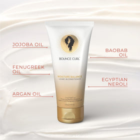 Close-up of Bounce Curl Moisture Balance Leave-In Conditioner texture