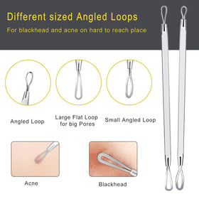Close-up of Boxoyx blackhead remover tools