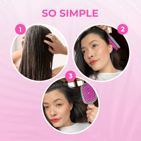 Close-up of bristles on FHI Heat Unbrush Wet & Dry Detangling Hair Brush