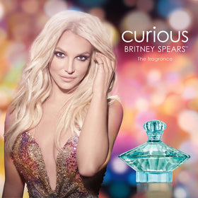 Close-up of Britney Spears Curious Eau De Parfum bottle neck