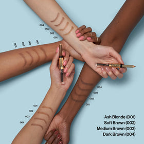 Close-up of brows styled with REVLON ColorStay Brow Fantasy