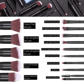 Close-up of BS-MALL blending brush from the 14-piece set