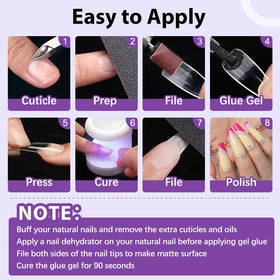 Close-up of BTArtbox nail tips showing varied sizes