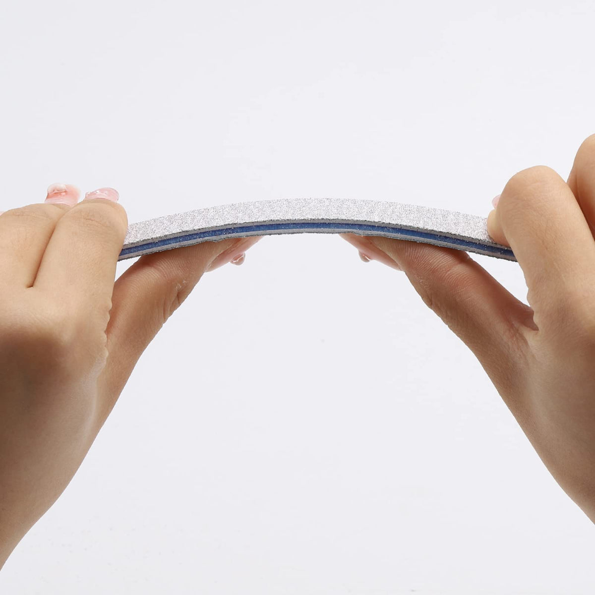 Close-up of BTYMS nail file texture and grit