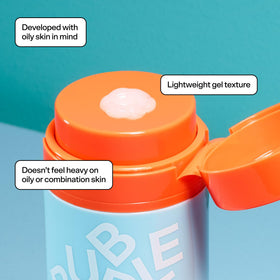 Close-up of Bubble Skincare Level Up Balancing Gel Moisturizer texture