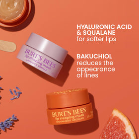 Close-up of Burt's Bees Lavender Vanilla Lip Sleeping Mask texture